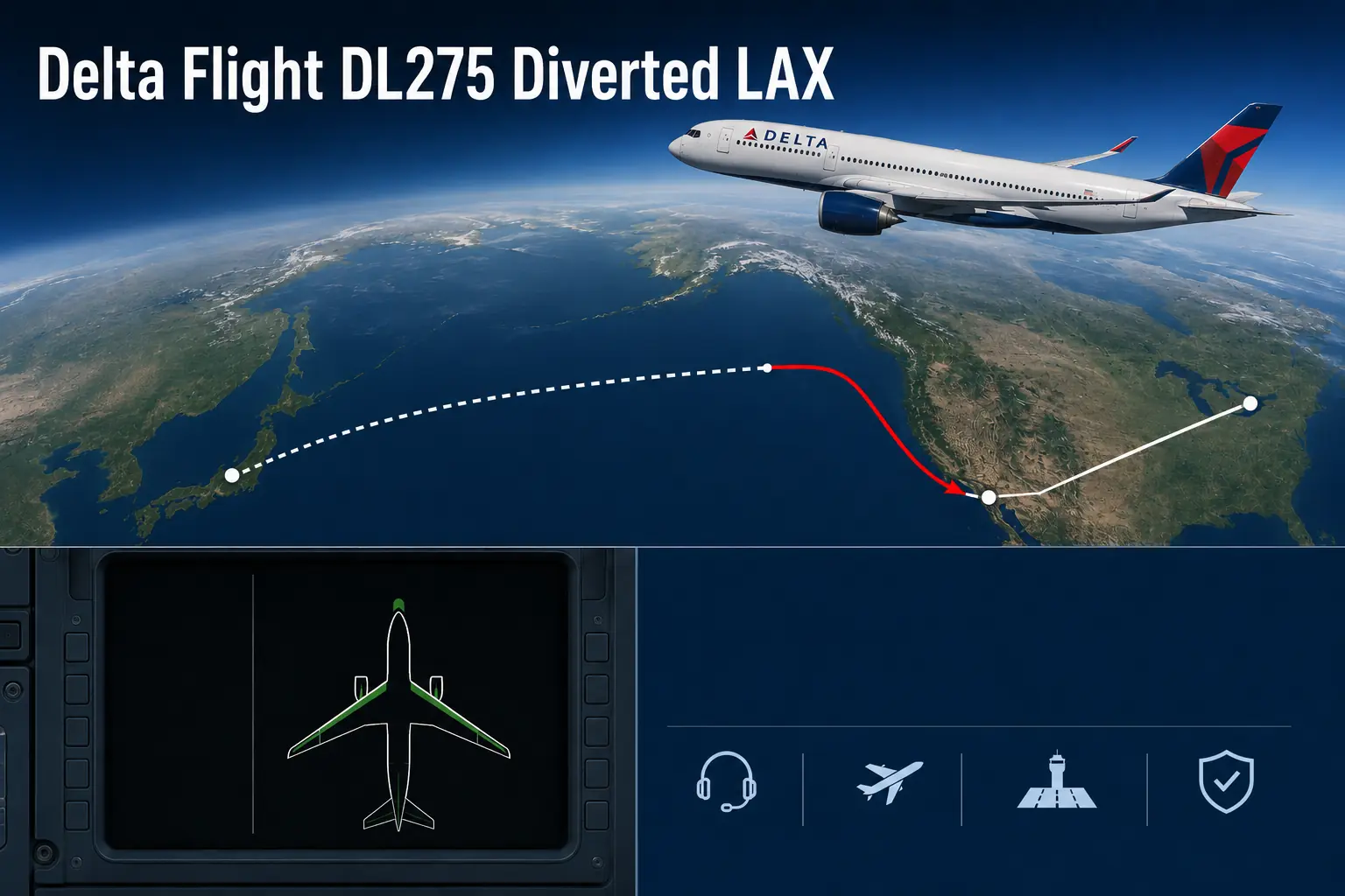 Delta Flight DL275 Diverted LAX