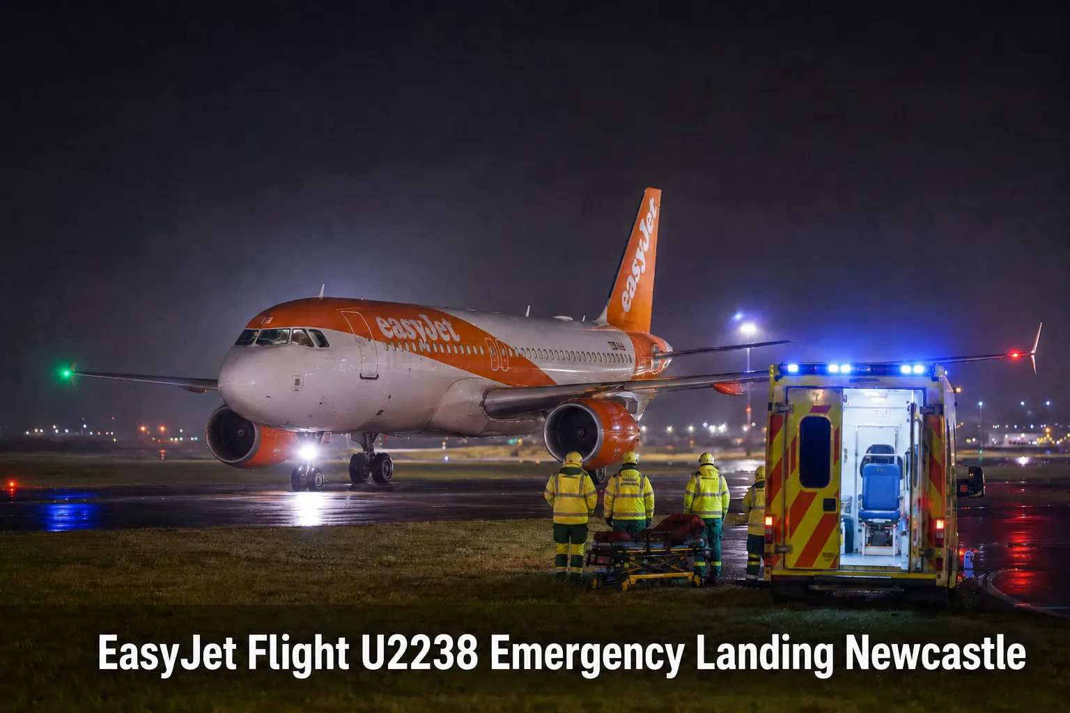 EasyJet Flight U2238 Emergency Landing Newcastle