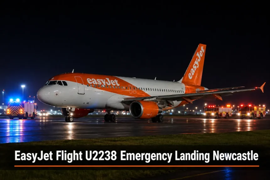 EasyJet Flight U2238 Emergency Landing Newcastle