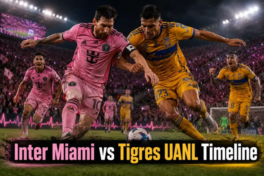 Inter Miami vs Tigres UANL Timeline